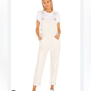 Free People Ziggy denim overalls, white, large